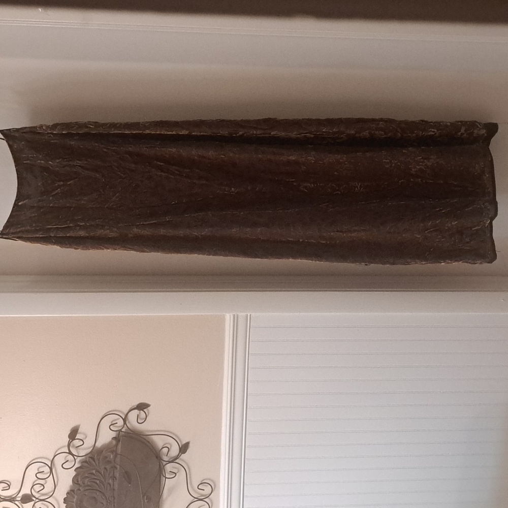 INC  Brown & Gold  Silk Blend  Burnout Velvet Maxi Dress  Sleeveless